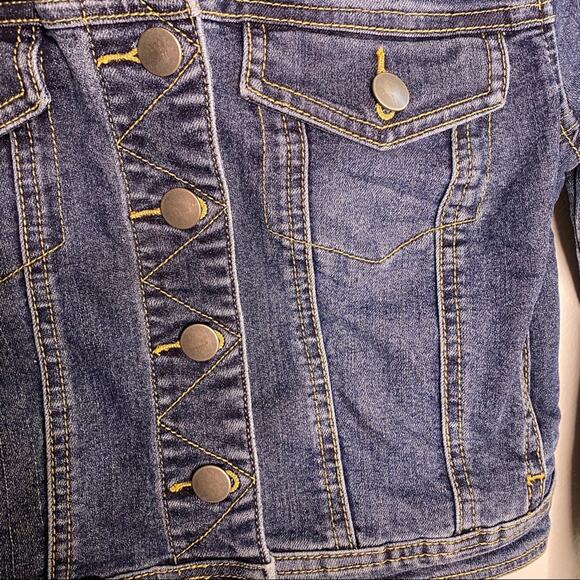 Gianni Bini Denim Crop Jacket Blue Sz extra small - Picture 4 of 10